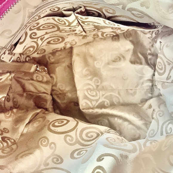 Brighton Khaki and Pink Tote Bag - Picture 7 of 10